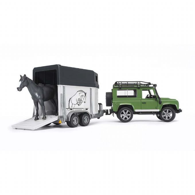 Land Rover med hestetrailer