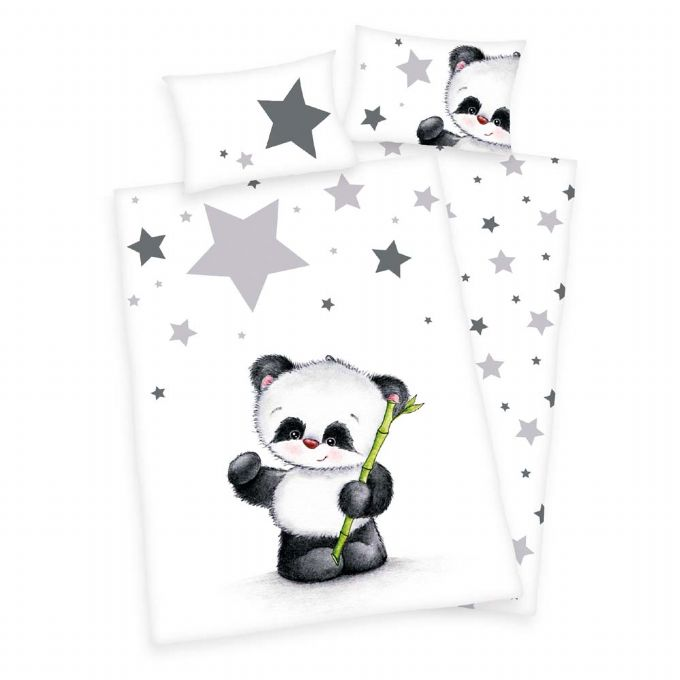 Panda Bambus Sengetøj 100×135 cm