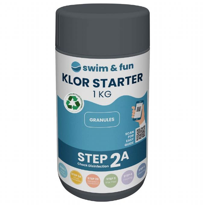 Hurtigklor gran. 1 kg klor starter