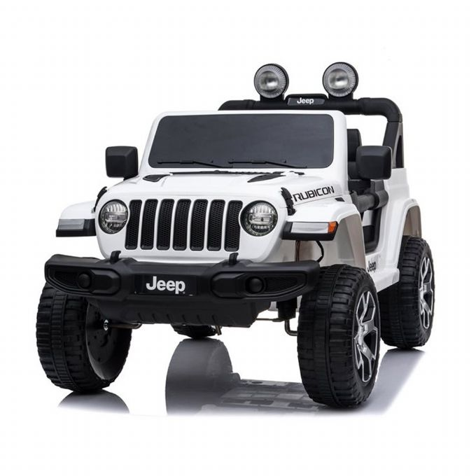 Jeep Wrangler Rubicon Elbil 4x12V hvid