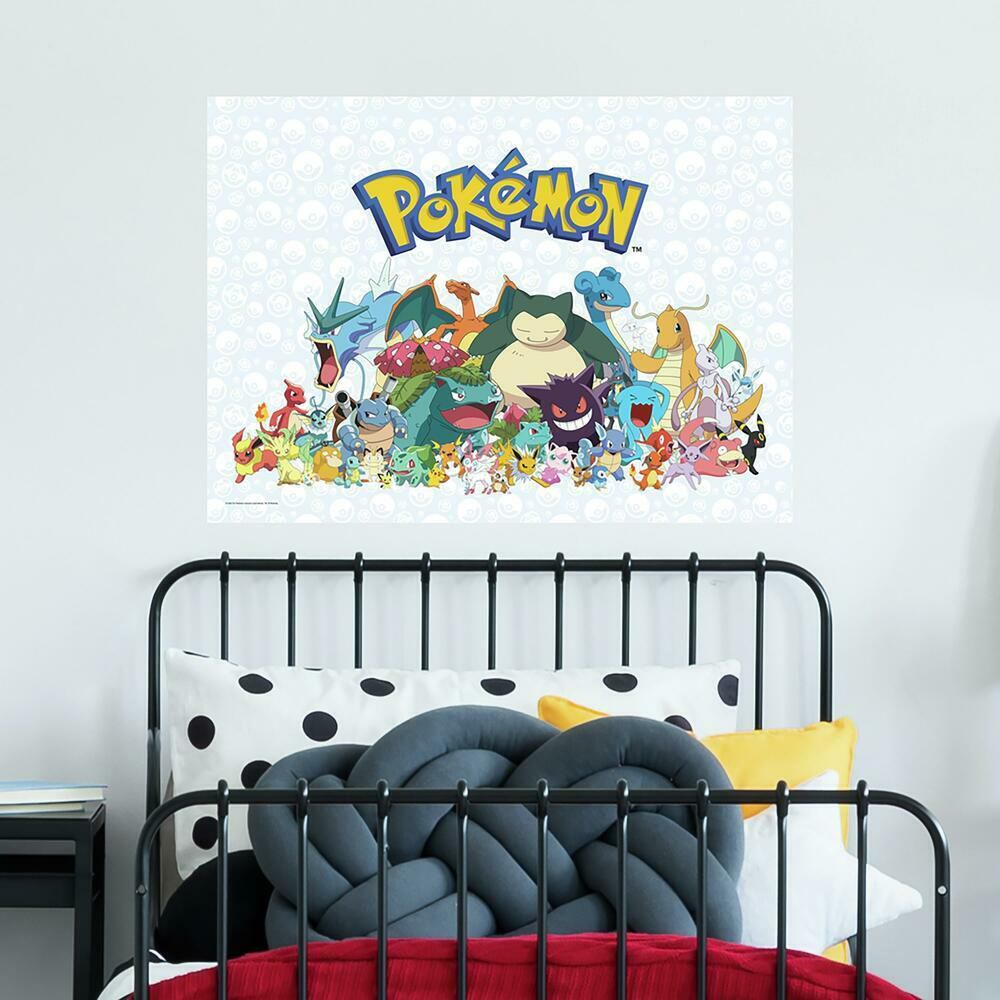 Pokemon Kæmpe Wallsticker 65×90 cm