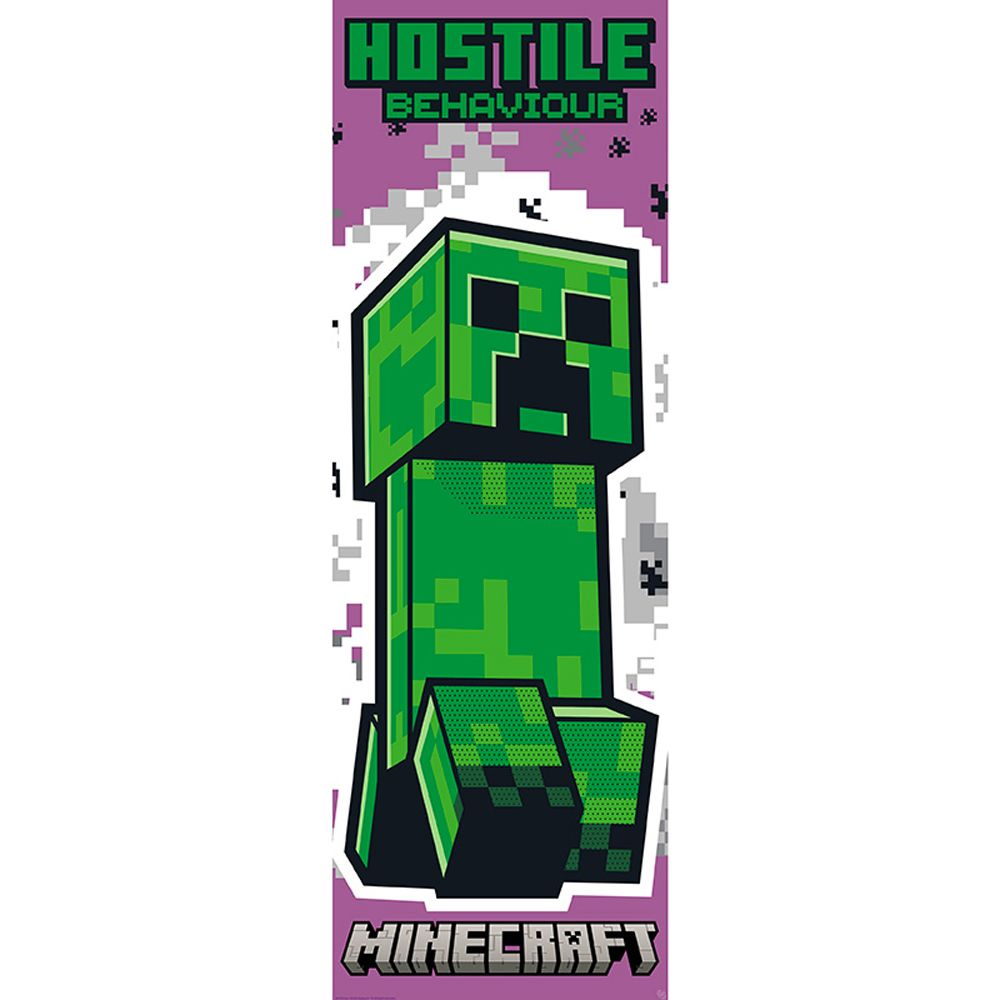 Minecraft Dørplakat 53×158 cm