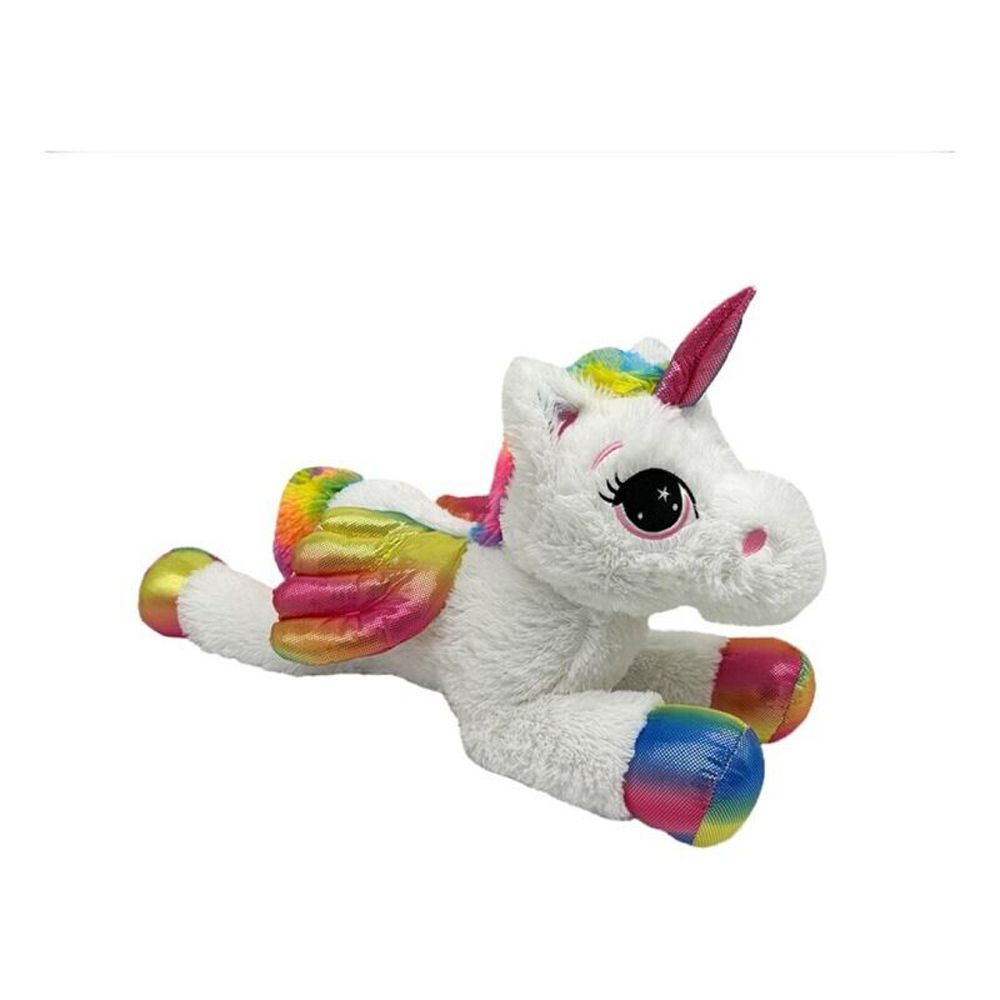 Liggende Enhjørning Bamse 55 cm