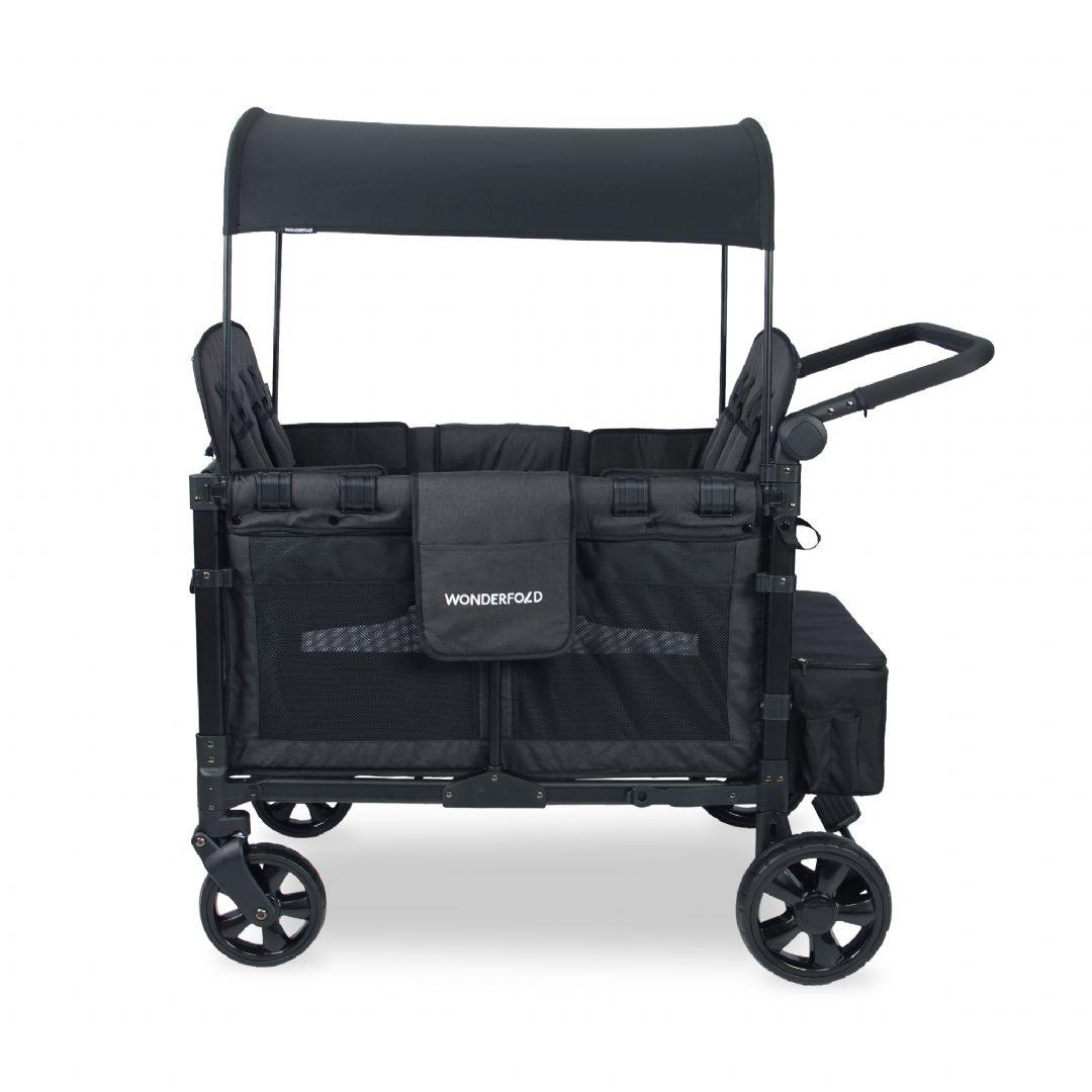 Elite Quad Foldbar Trækvogn – Sort
