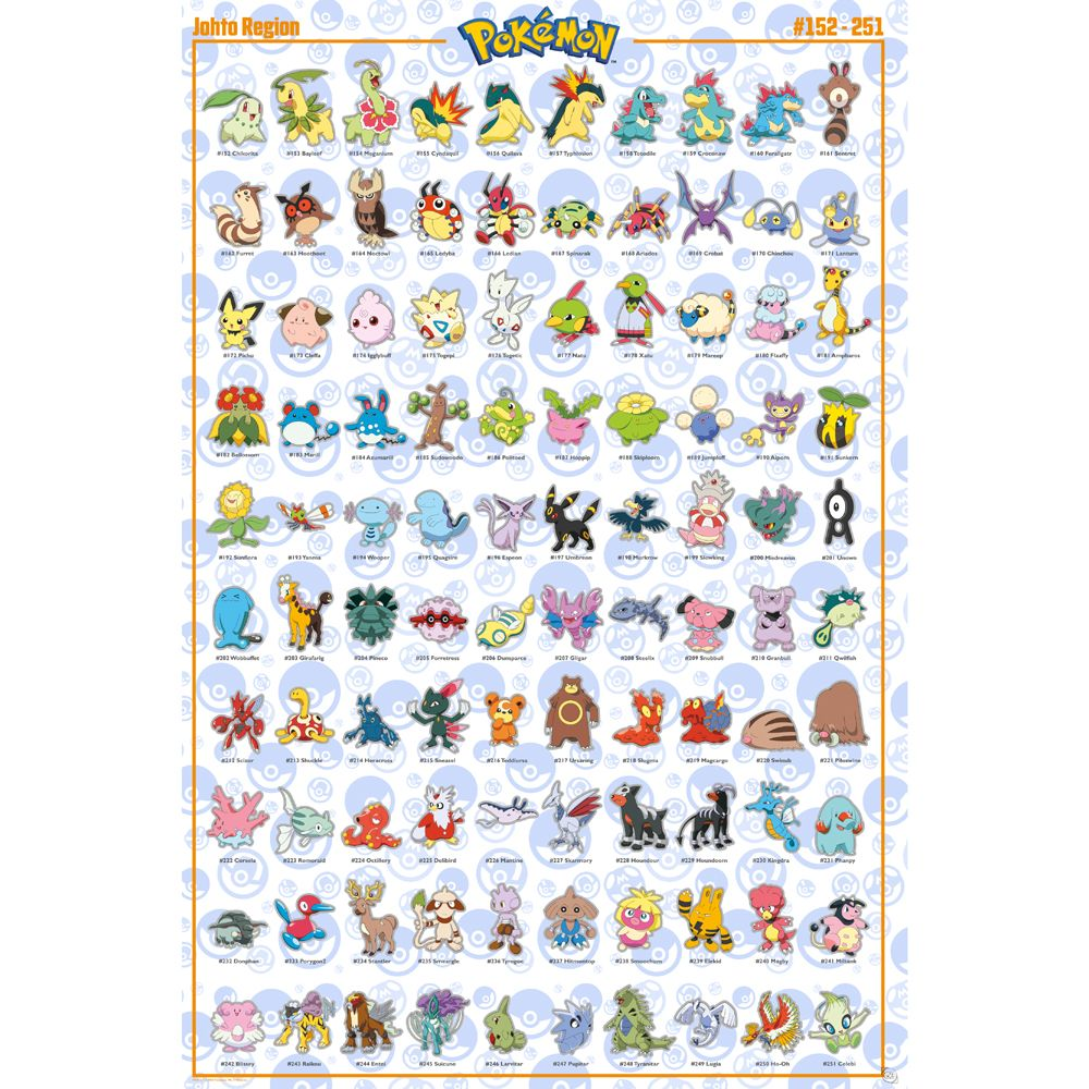 Pokemon Plakat 91,5×61 cm