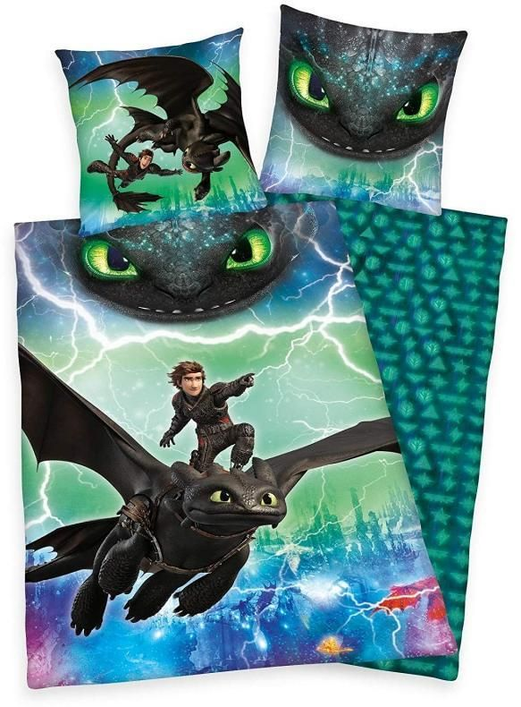 Dragons Selvlysende Sengetøj 140×200 cm