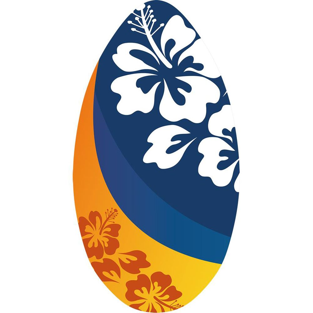 Skimboard med Blomster 94 cm