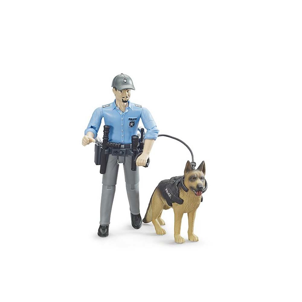 Politimand med politihund