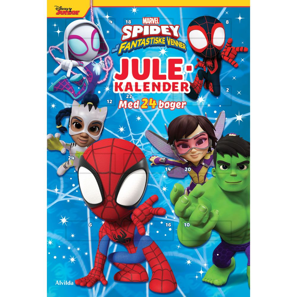 Spidey Julekalender – 24 Historiebøger