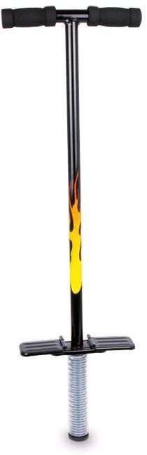 Sorte kængurustylter med flammer