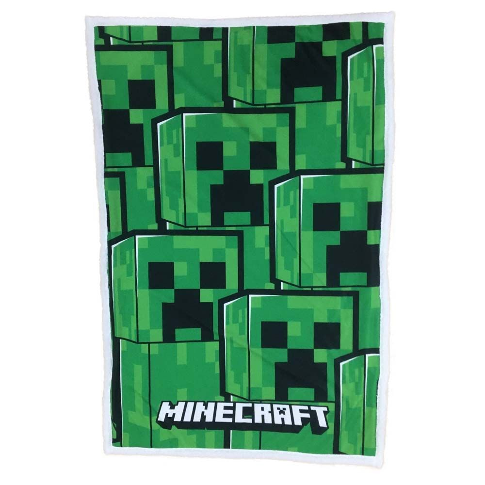 Minecraft Fleece Tæppe 150x100cm