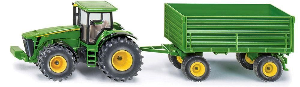 John deere traktor med trailer 1:50