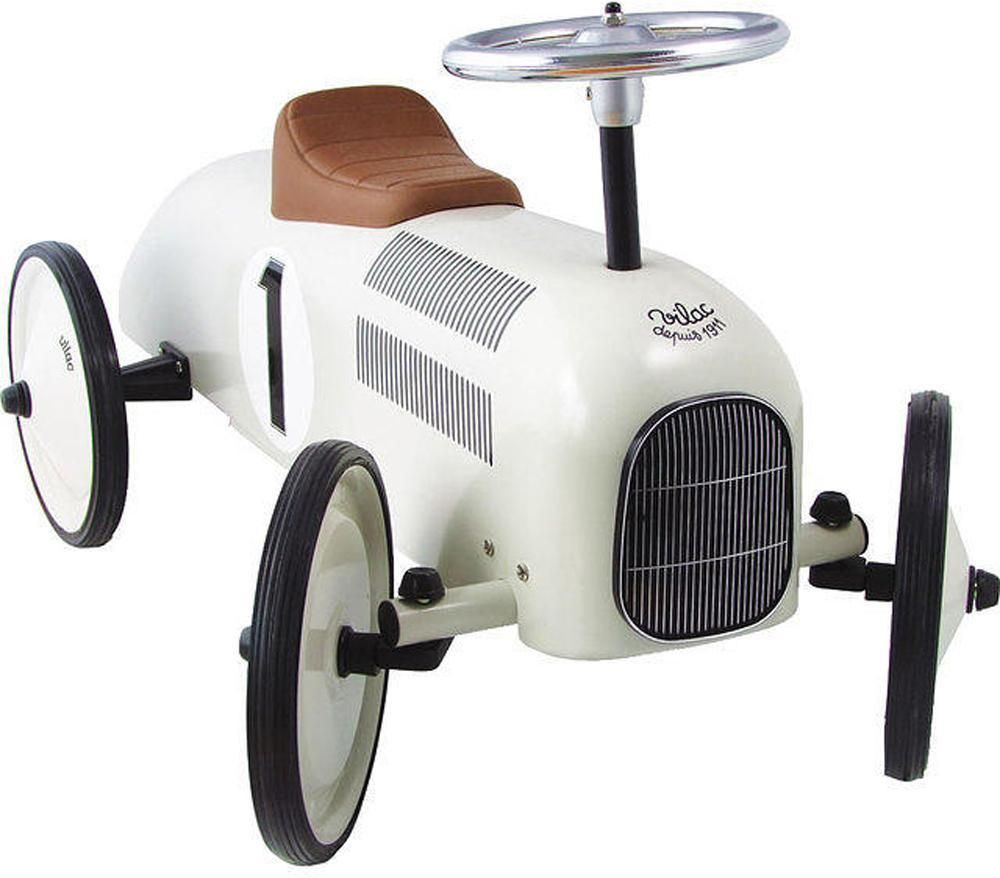 Gåbil i metal – Råhvid