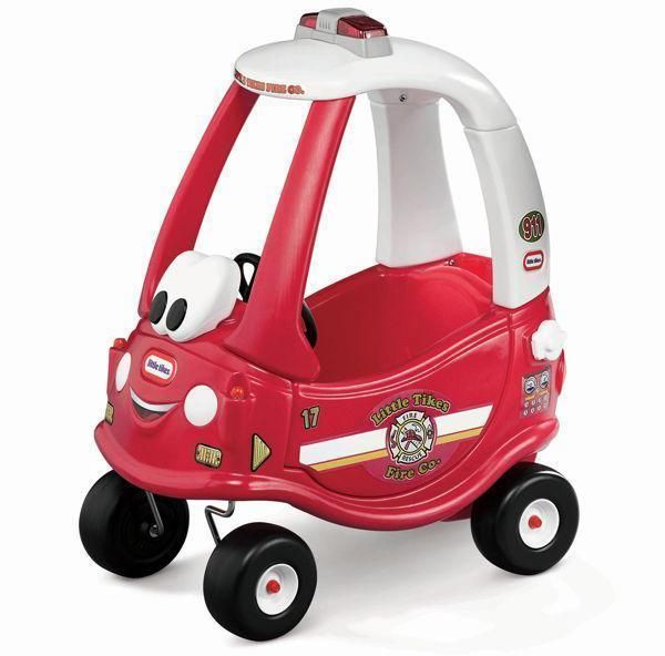 Rød Coupe Bil som brandbil