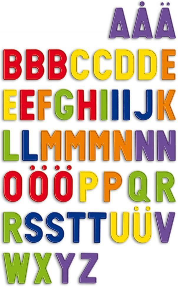 Ekstra Magnetiske Store Bogstaver