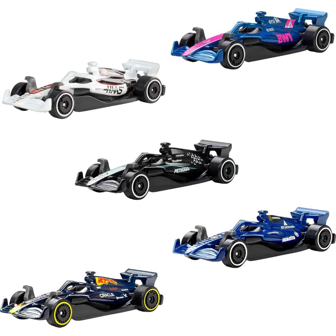 Hot Wheels F1 Racing 2025 1:64 5-pakke