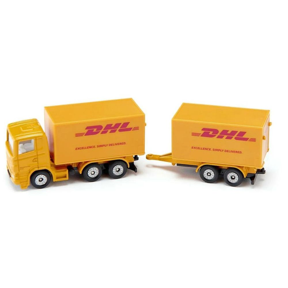 DHL lastbil med trailer
