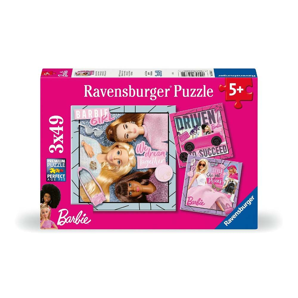 Barbie Puslespil 3×49 Brikker