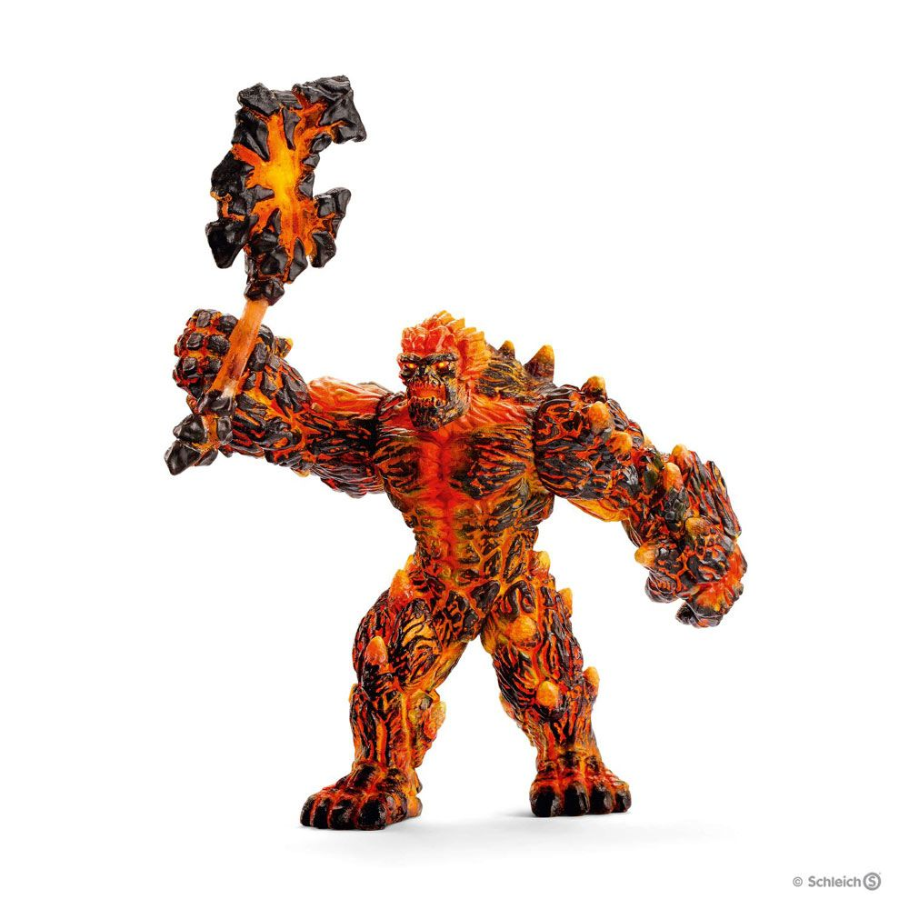 Lava-golem med våben