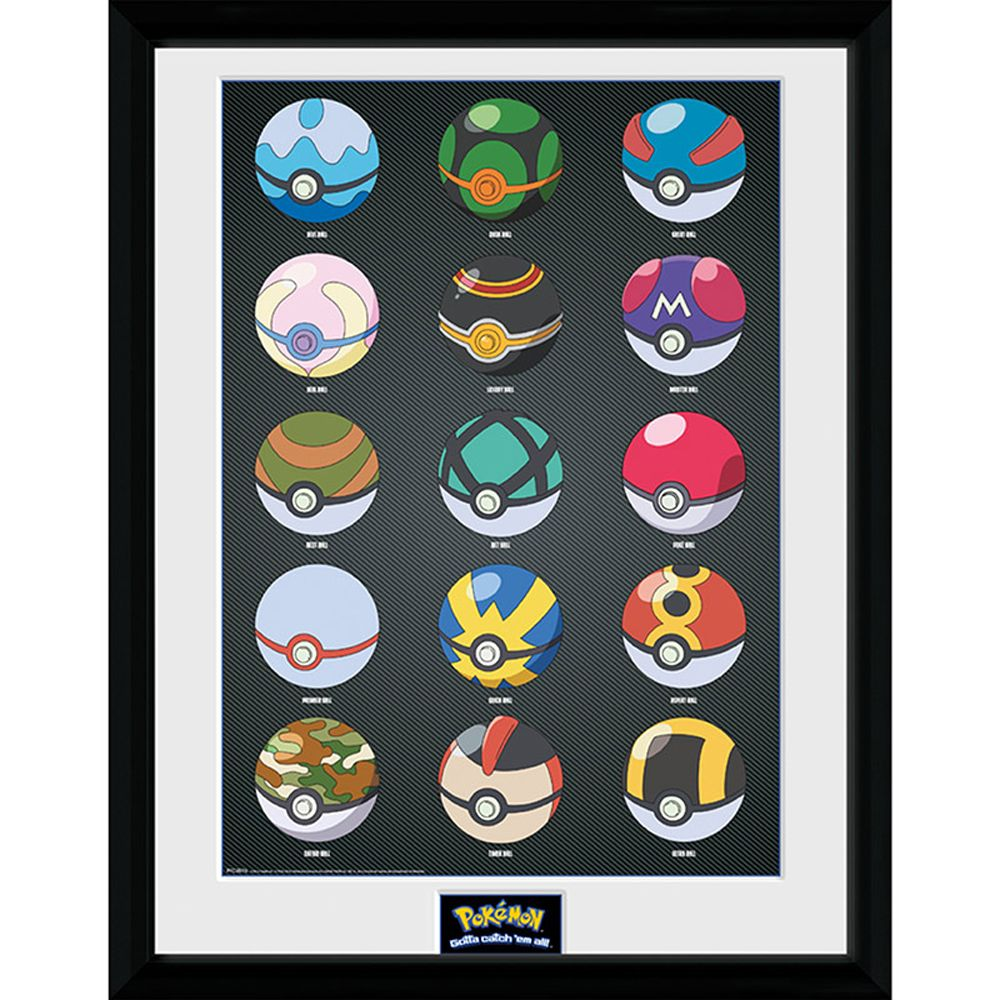 Pokemon Pokeballs Plakat 30×40 cm