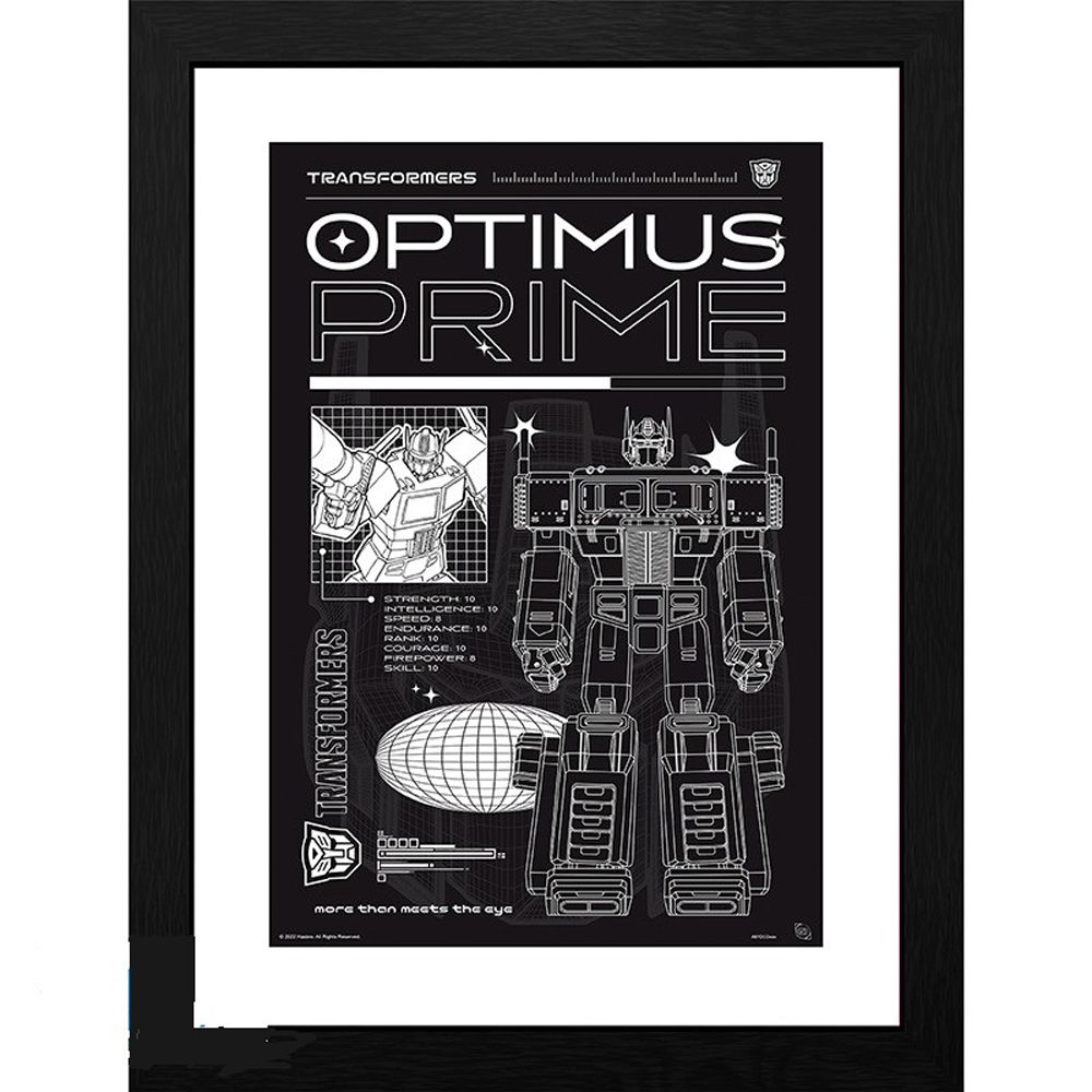 Transformers Indrammet Plakat 30×40 cm