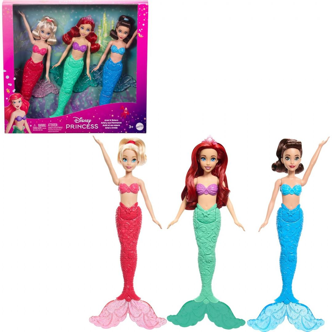 Disney Princess Ariel & Sisters Dukker