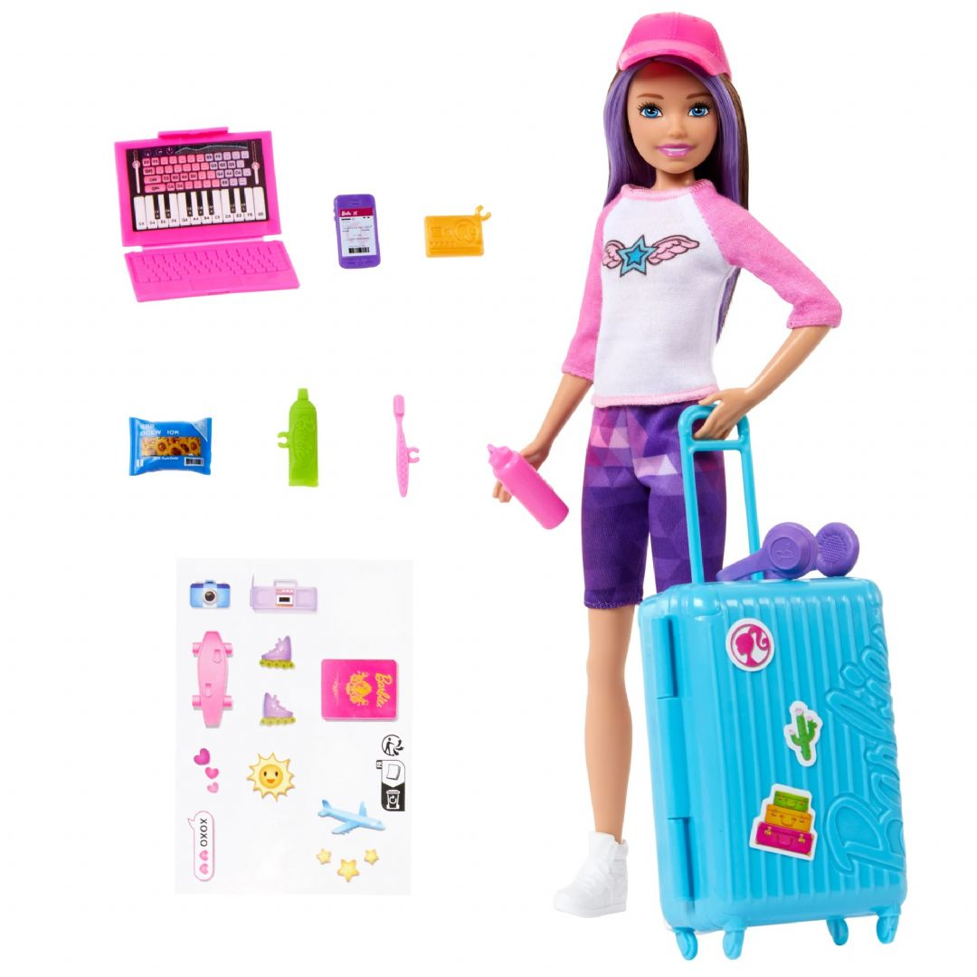 Barbie Skipper Rejsedukke med Kuffert