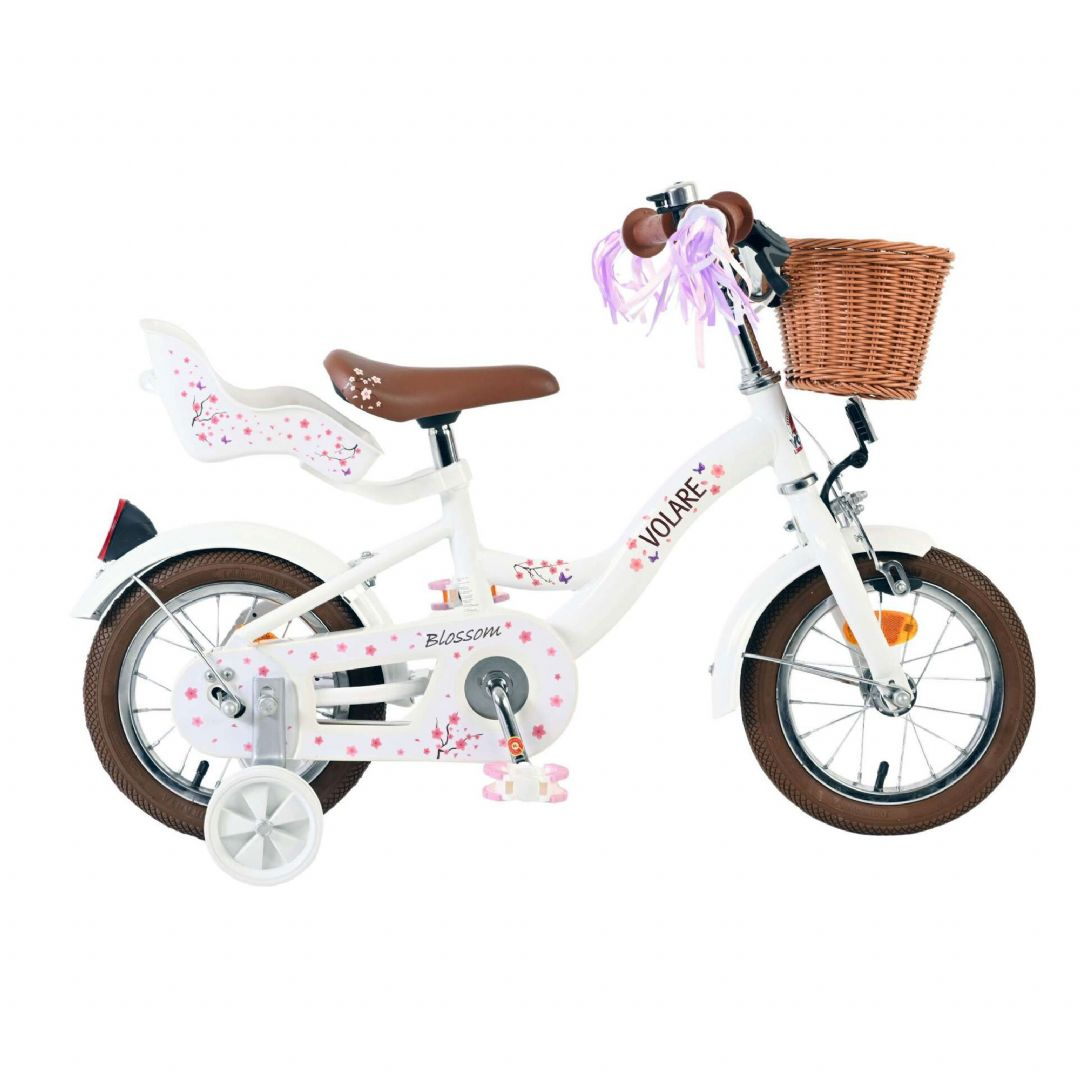 Blossom cykel 12 tommer hvid