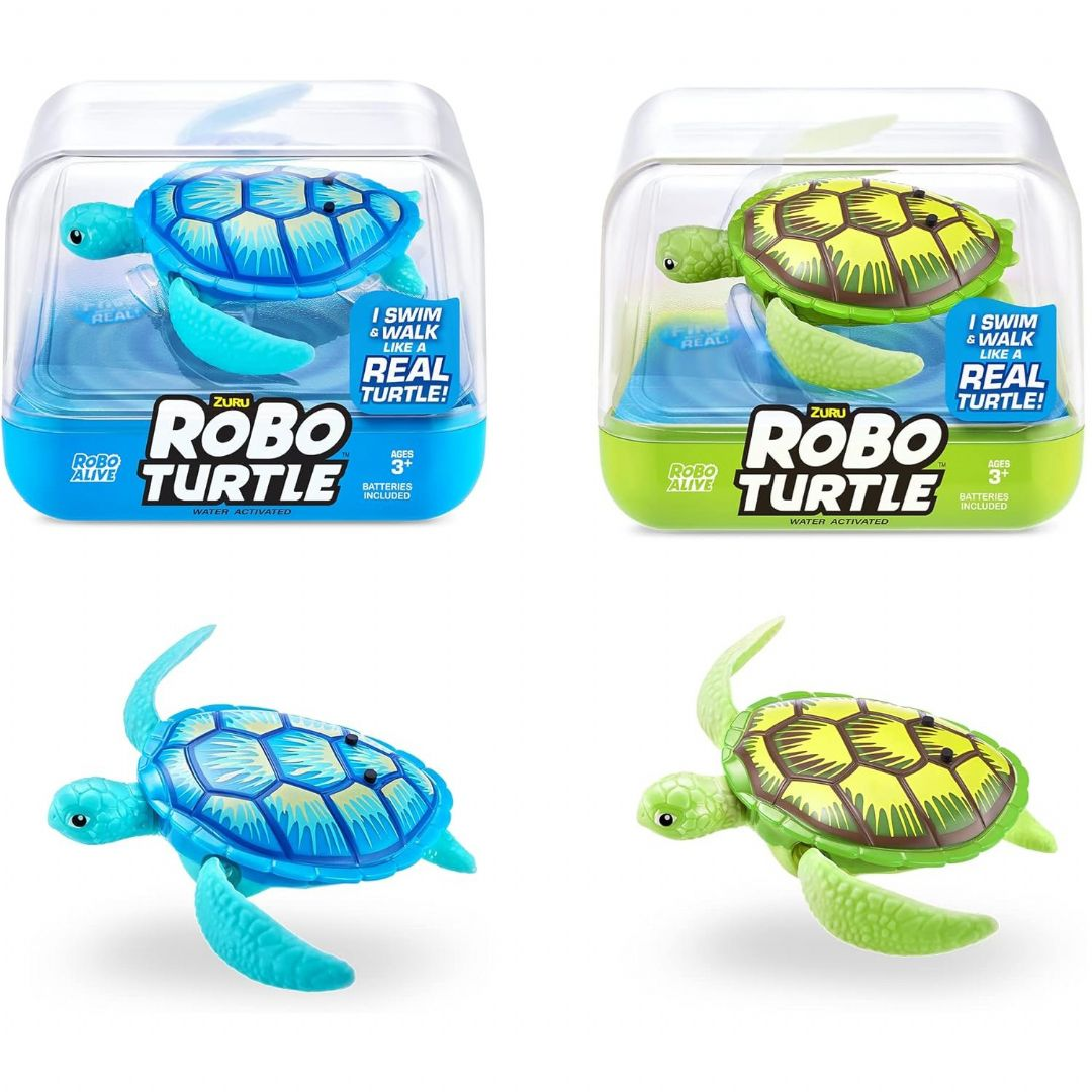 Robo Alive Robotskildpadde Blå & Grøn
