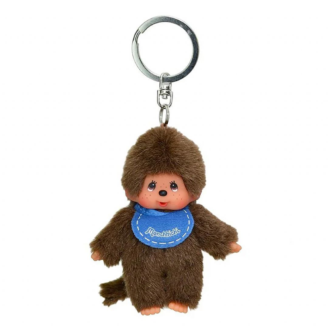 Monchhichi nøglering dreng blå