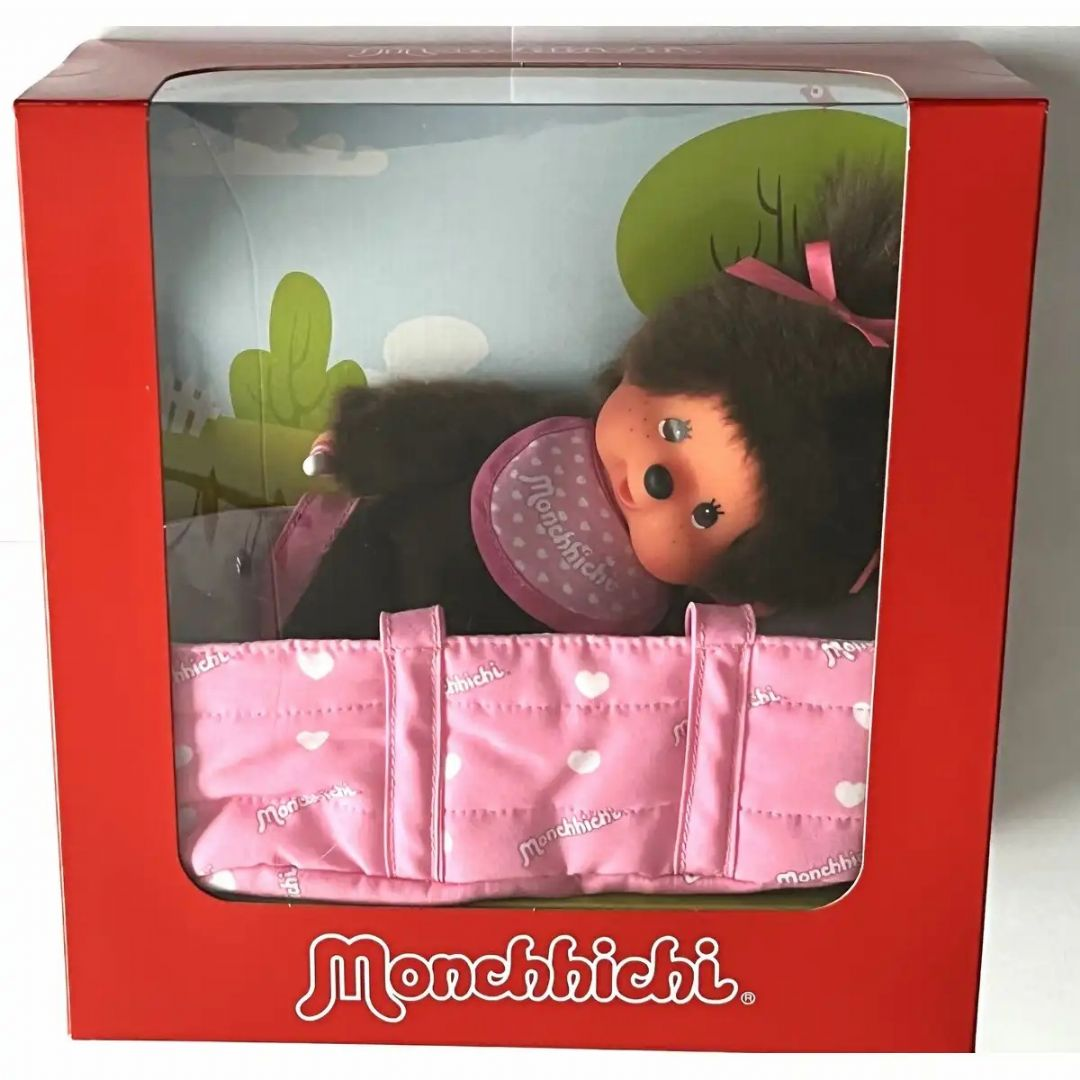 Monchhichi Pige med Barneseng  20 cm