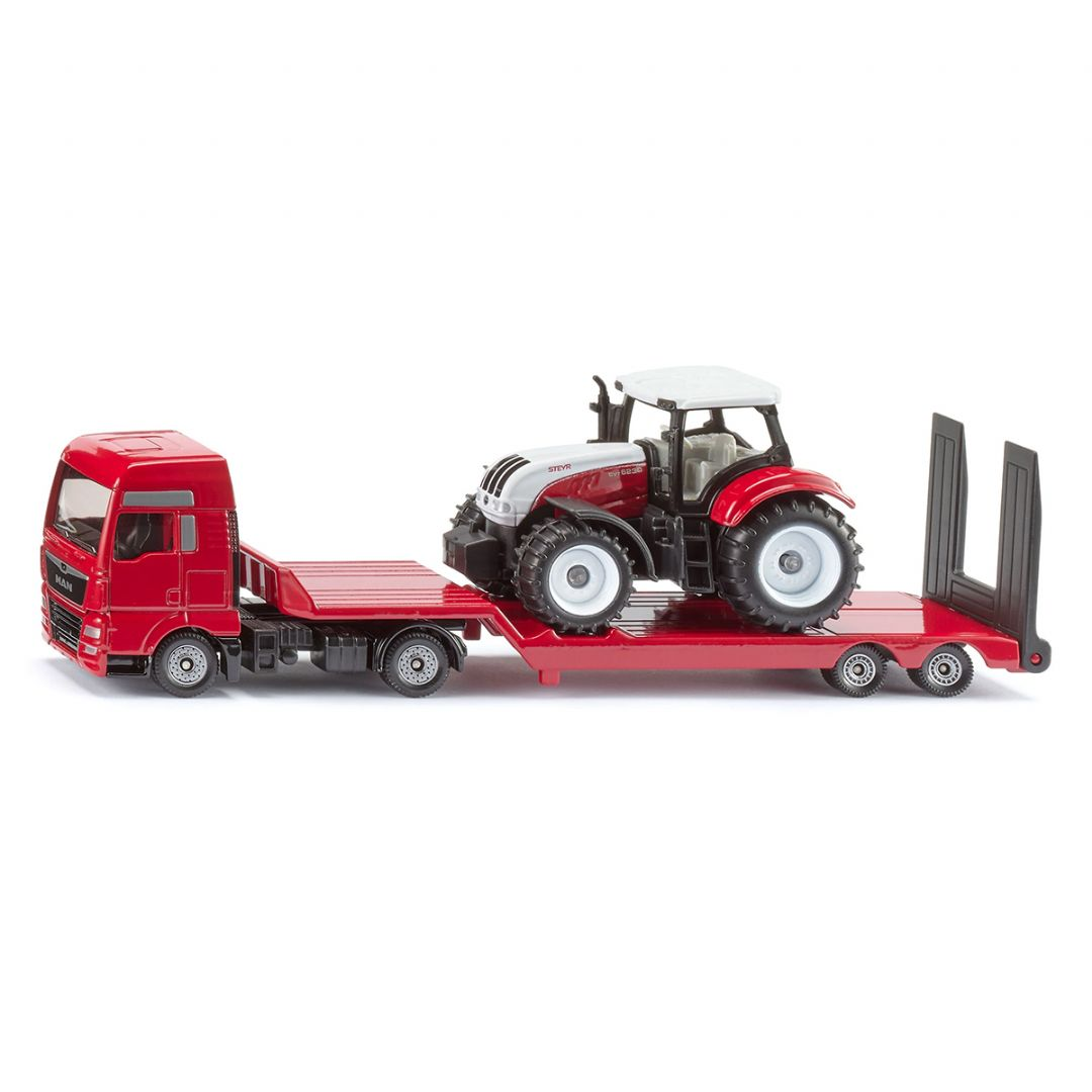 MAN lastbil med Steyr traktor