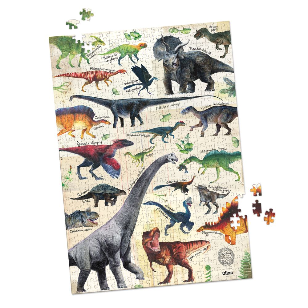 Vilac – Puslespil 500 brk – Dinosaurer